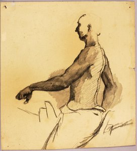 Studie für ein Reitermonument von Solon H. Borglum