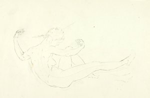 Schwimmender Akt von Solon H. Borglum