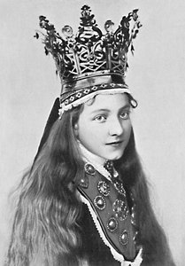 Ein norwegisches Mädchen in Festtagskleidung, 1912 von Solveig Lund