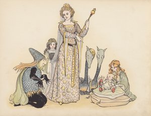 Illustration für Little Twin Dragons von S Rosamond Praeger