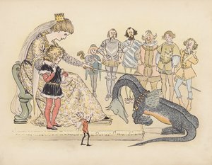 Illustration für Little Twin Dragons von S. Rosamond Praeger