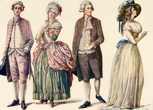Kostüme während der Herrschaft von George III und den ersten Jahren der Republik 1778-1790, 1903, 1937 von Sophie B. Steel