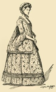 Bild eines kurzen Watteau-Sacks über einem Unterrock, um 1750-1800, 1903, 1937