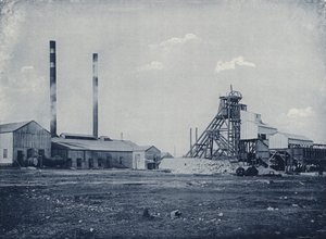 Kopfausrüstung, Ferreira Gold Mining Company von South African Photographer