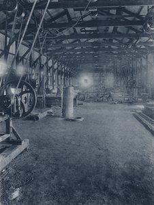 Innenansicht, Werkstätten der Geldenhuis Deep Level Gold Mining Company von South African Photographer