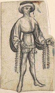 Ein stehender Höfling