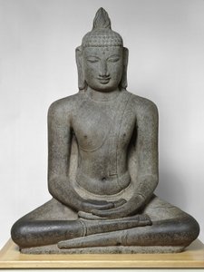 Buddha Shakyamuni in Meditation (Dhyanamudra), Chola-Periode, ca. 12. Jahrhundert