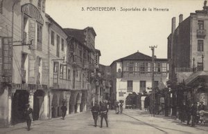 Arkaden der Schmiede, Pontevedra, Spanien von Spanish Photographer