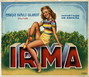 Werbebild „Irma“ für Orangen aus Valencia in Spanien von Spanish School