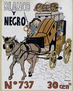 Kutsche - Titelbild von „Blanco y negro“, Nr. 737 von Spanish School