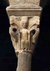 Kapitell einer Säule aus der Kirche Santa Maria de l