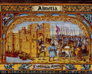 Eroberung von Almeria durch die Katholischen Könige im Jahr 1488 (Keramik) von Spanish School