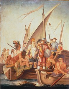 Eroberung von Mexiko: Garcia de Holguin erobert Guatimozin