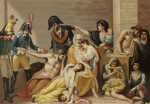 Kopie eines Gemäldes mit dem Titel Hunger von Spanish School