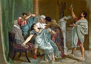 Tod der Lucretia von Spanish School