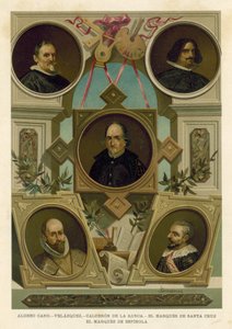 Berühmte spanische historische Persönlichkeiten des 17. Jahrhunderts von Spanish School