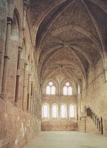 Innenansicht des Refektoriums des Klosters, 1215 von Spanish School