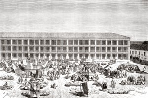 La Casa de los Portales, Plaza de Simon Bolivar, ehemals Plaza de la Constitución, Bogotá, Kolumbien von Spanish School