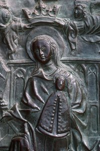 Madonna mit Kind (Detail) von Spanish School