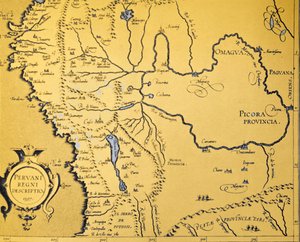 Karte des spanischen Vizekönigreichs Peru
