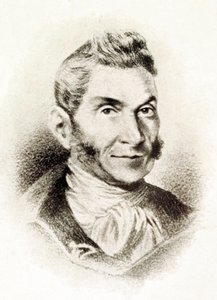 Porträt von Bartolome Jose Gallardo Blanco (1776-1852), spanischer Intellektueller, 19. Jahrhundert (Lithografie) von Spanish School