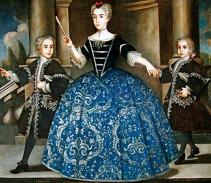 Porträt von Donna Maria de Montaner y Canglada von Spanish School