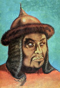 Porträt von Dschingis Khan (Temudjin) von Spanish School