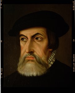 Porträt von Hernan Cortes (1485-1547)