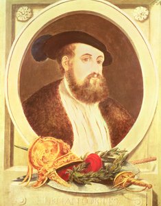 Porträt von Hernan Cortes (1485-1547) von Spanish School