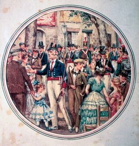 Prozession von der Kathedrale von Barcelona