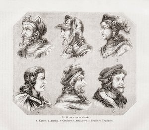 Sechs spanische Könige.