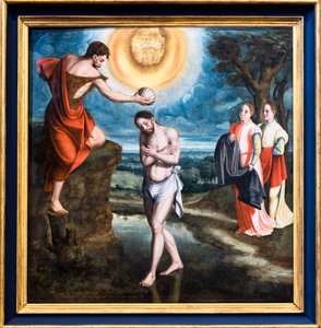 Die Taufe Christi von Spanish School