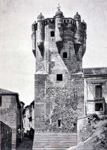Der Turm des Schlüsselhalters, erbaut ca. 1480 in Plazuela de Menores, Salamanca von Spanish School