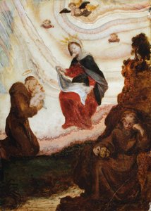 Die Madonna und das Kind erscheinen dem Heiligen Franziskus