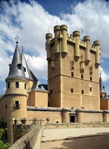Ansicht des Eingangs zur Alcazar, von Nordosten von Spanish School