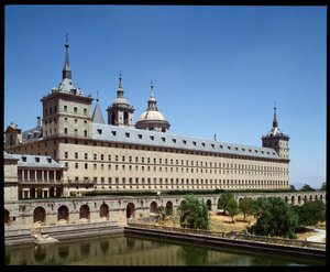 Ansicht des Klosters und des Königlichen Sitzes von Spanish School