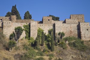 Mauern der Alcazaba von Spanish School
