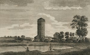 Ein alter Wasserturm in Hampshire, 1786