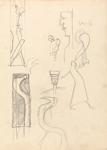 Höhle des Goldenen Kalbs: Studie geometrischer Figuren von Spencer Frederick Gore