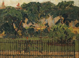 Die Parkzäune, Mornington Crescent von Spencer Frederick Gore