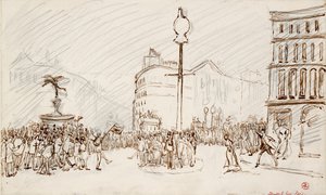 Straßenszene-Piccadilly Circus