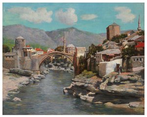 Die alte Brücke in Mostar, Bosnien