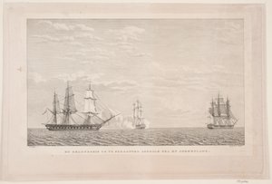 Orlov-Schiff und zwei Fregatten von Søren Henrik Petersen