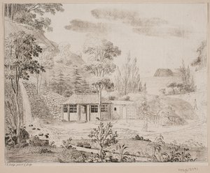 Ein Badehaus bei Liselund auf Møn