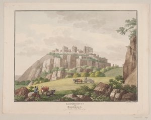 Hammershus auf Bornholm. Von der Nordseite gesehen