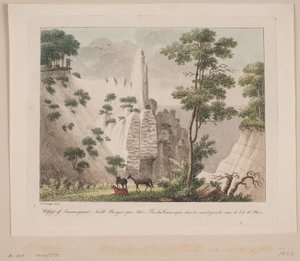 Aussicht vom Sommerspiret in den Kreidefelsen auf Møn