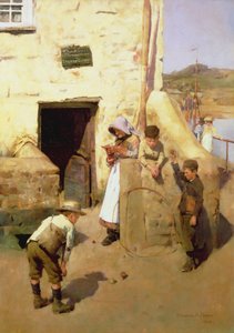 Geschäftsflaute im Dorf von Stanhope Alexander Forbes