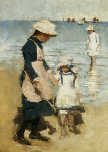 Kinder am Strand, ca. 1891