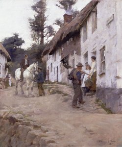 Abend - Arbeiter kehren zurück von Stanhope Alexander Forbes
