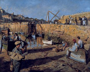 Ausrüstung, Mousehole Harbour von Stanhope Alexander Forbes